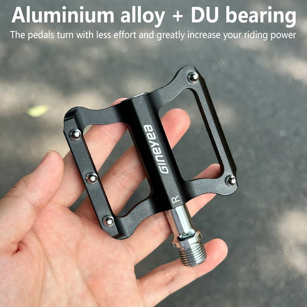 Велосипедные педали GINEYEA противоскользящая педаль DU с подшипником MTB сверхлегкая