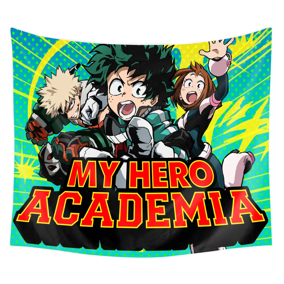 

Anime My Hero Academia tapestry Background Cloth Blanket Character deku Midoriya Izuku Todoroki Shoto Bakugou Katsuki Tapestry