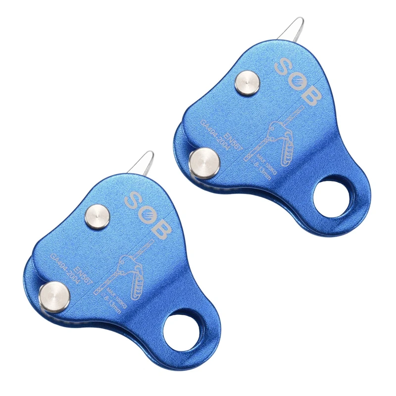 

2X Aluminum Climbing Rope Blocker For Outdoor Climbing