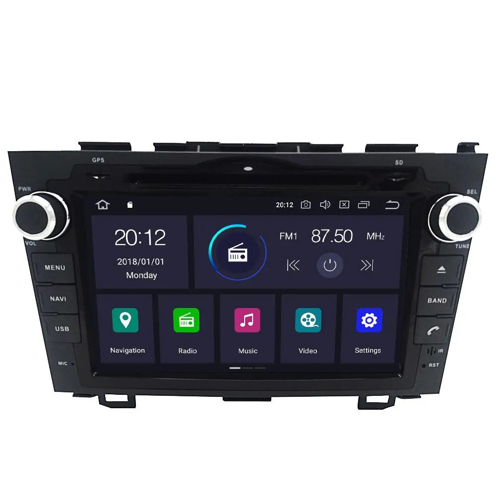 Aotsr Android 10.0 2 + 16G автомобильный радиоприемник с GPS-навигацией для Honda CRV CR-V 2006-2011 авто