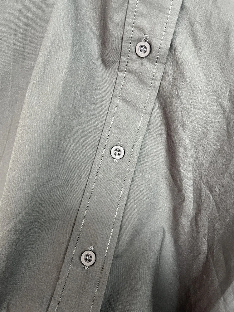 SISPELL Лоскутные однобортные рубашки для женщин с лацканами без рукавов