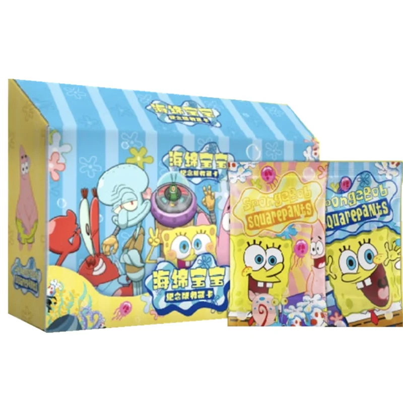 

Sponge Baby Card Booster Box Bob Pai Big Star Octopus Brother Cute and Fun Bikini Beach Anime Card Children's Gift Toy Game Card