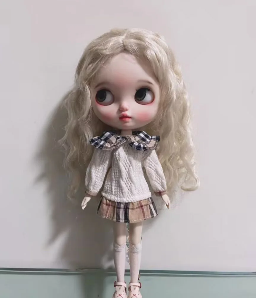 2025 1 шт. стильный свитер Блайт искусственная две юбки 1/6 30 см (подходит для azone Pullip