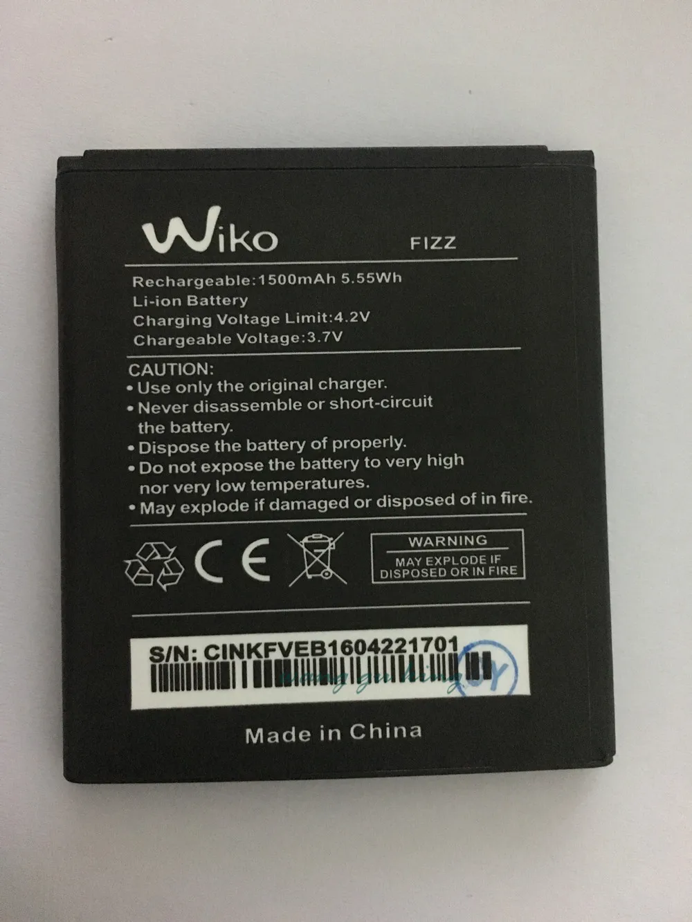 

1500mAh New Battery For WIKO FIZZ Phone Rechargeable Li-ion Lithium Polymer Batteries