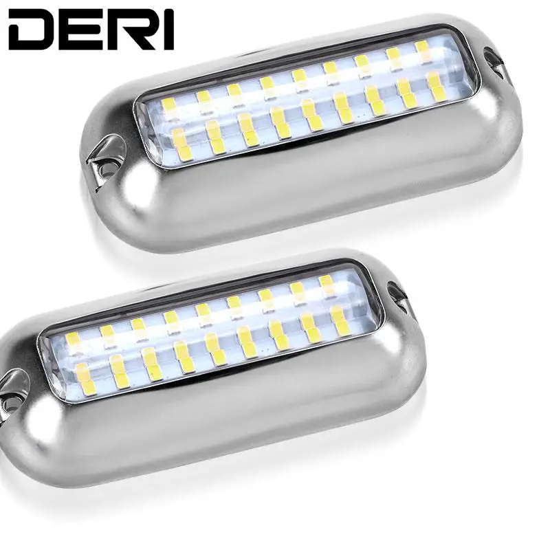 

2 шт. 27LED Боковой габаритный фонарь для лодки, освесветильник для грузовиков, прицепов, полуприцепов, тракторов, грузовиков, синий, красный, з...