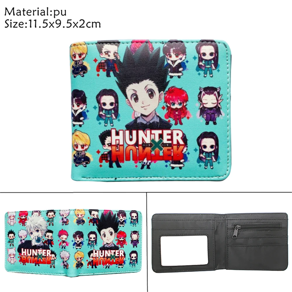 Кошелек из искусственной кожи для аниме Hunter X Gon Freecss складной кошелек двойного