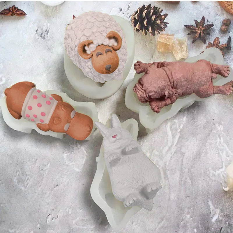 

Силиконовая форма для торта Shar Pei Mousse, креативная форма ручной работы для выпечки «сделай сам», форма для приготовления лапака, кролика, пуди...