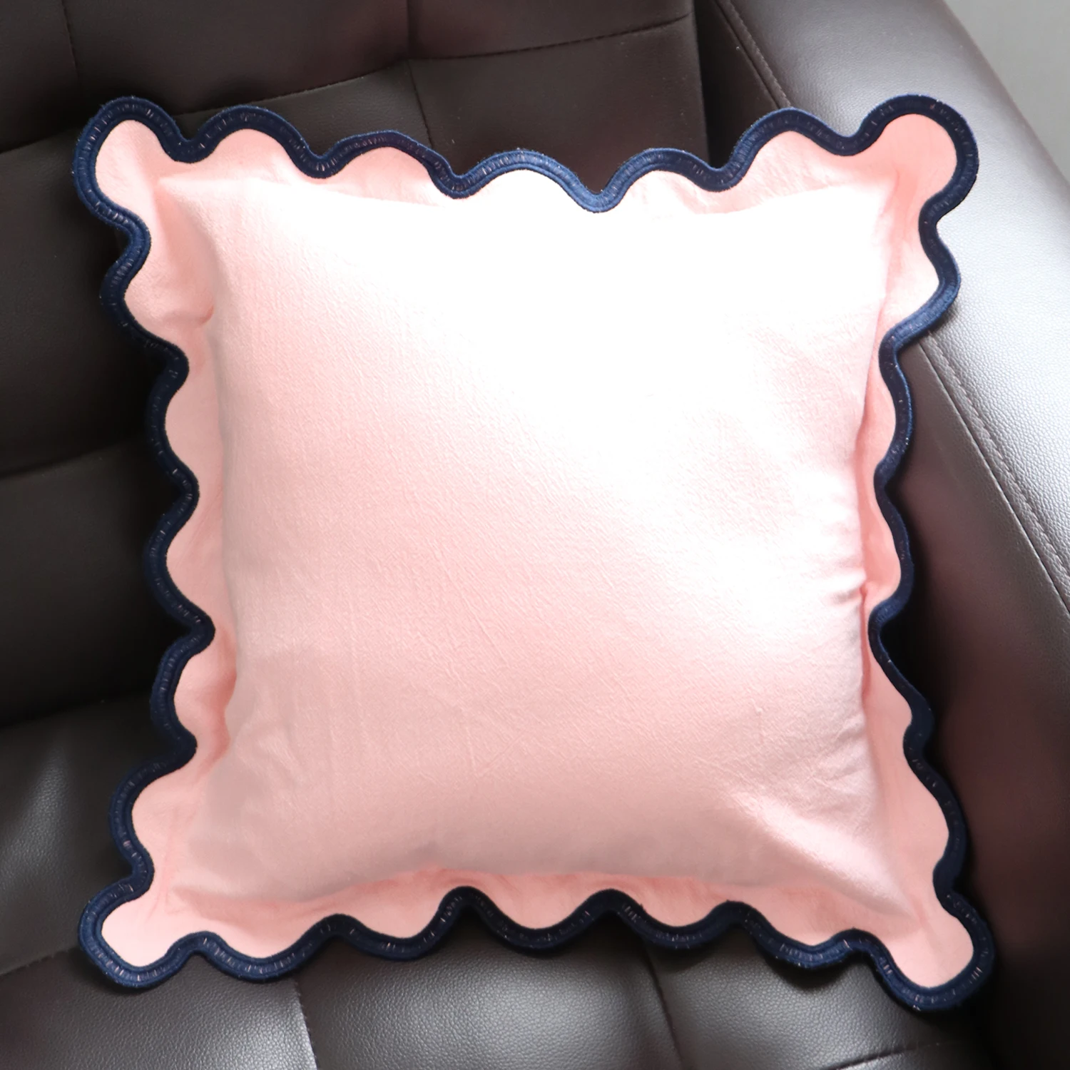 

Чехлы на подушки с гребешком, квадратные 16x16 дюймов - мягкие хлопковые и льняные декоративные подушки для гостиной и спальни