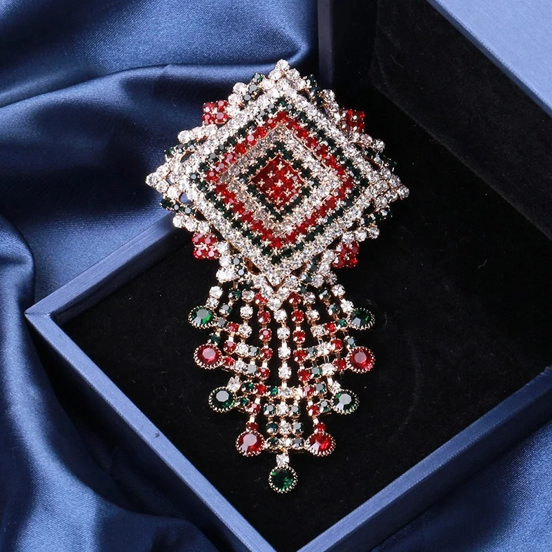 Винтажная брошь из искусственной кожи цвет в ассортименте