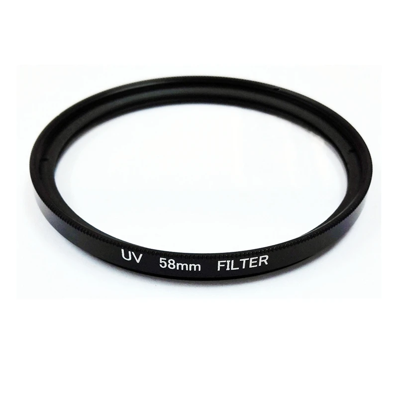 

УФ-фильтр 58 мм защита объектива для фильтра камеры EOS 500D 1000D, черный