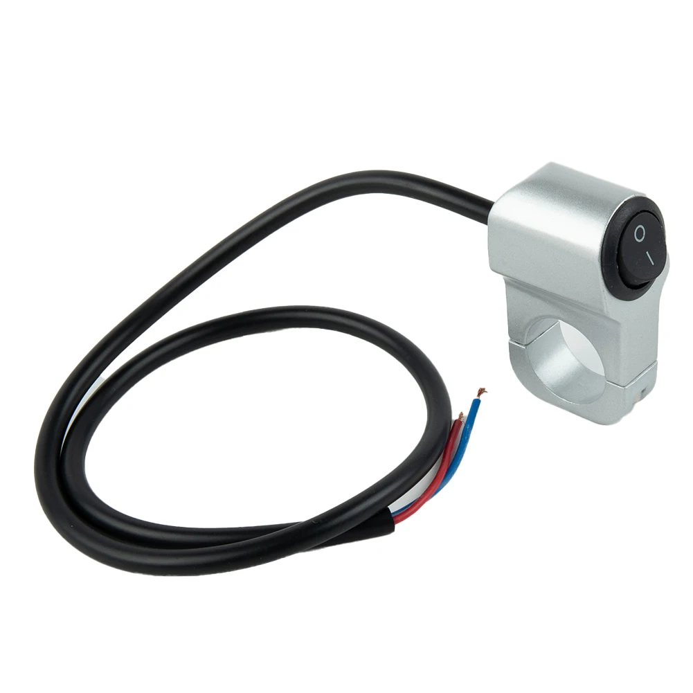 

Motorcycle Handlebar Headlight ON/OFF Aluminum Alloy 2-Wire Waterproof Switchs Aluminum Alloy Second Gear Black Switch