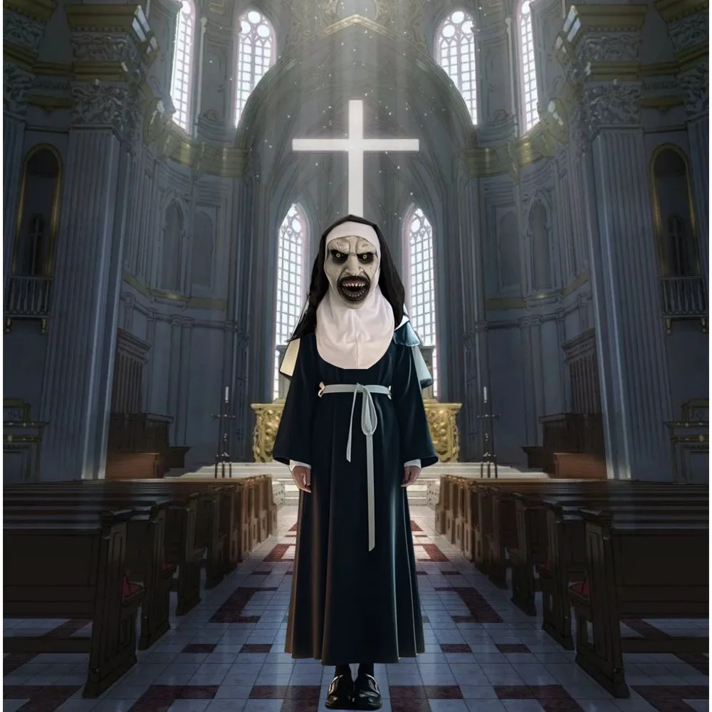 Маска террора, латексная маска, маска монахини, маска для лица, фильм ...