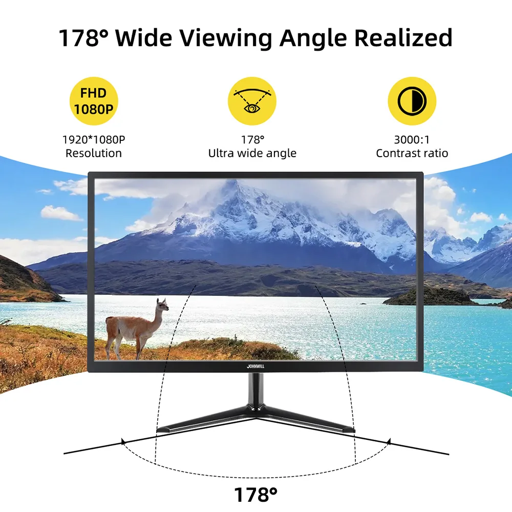 Монитор для ПК 21 5 дюйма 60 Гц ЖК-дисплей HD 1080P