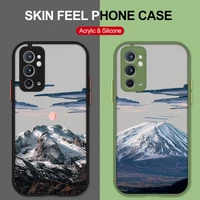 matte phone case for oneplus 10 pro 9rt 9t 9 8 pro 7t 7 t pro 6t cover funda for oneplus nord ce 2 landscape painted phone cover