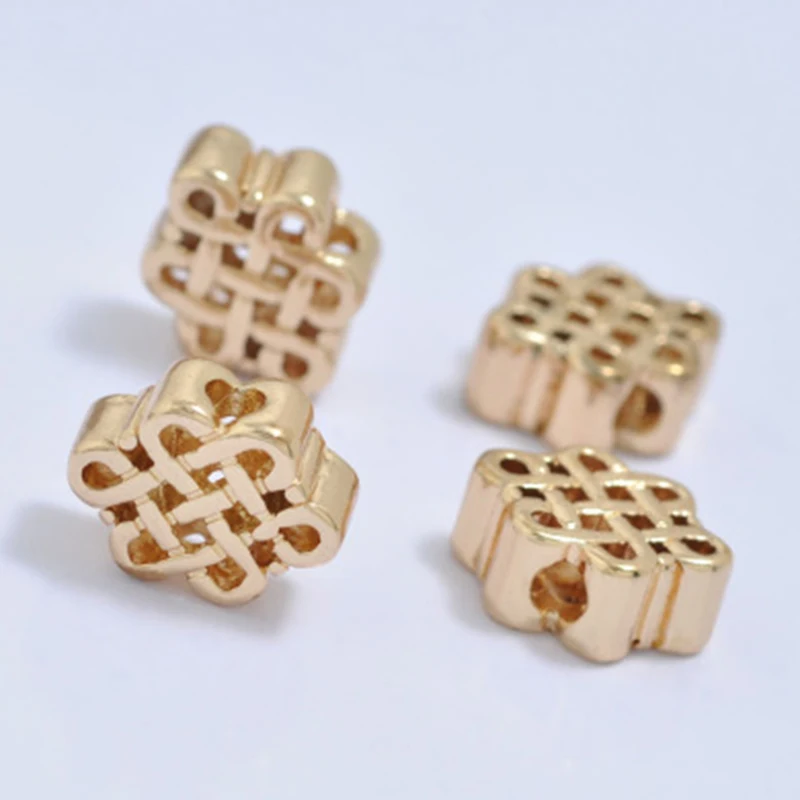 

Ювелирные аксессуары «сделай сам», обернутые 24-каратным золотом, креативные новые необычные китайские элементы, аксессуары из бусин с узло...