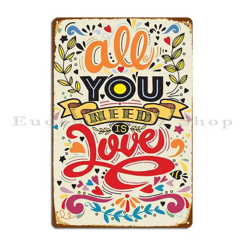 Все, что вам нужно, это любовь, металлический знак, вечерние Cinema, индивидуальный Настенный декор, настенная роспись, жестяной знак, плакат Все, что вам нужно, это любовь, металлический знак, вечерние Cinema, индивидуальный Настенный декор, настенная роспись, жестяной знак, плакат