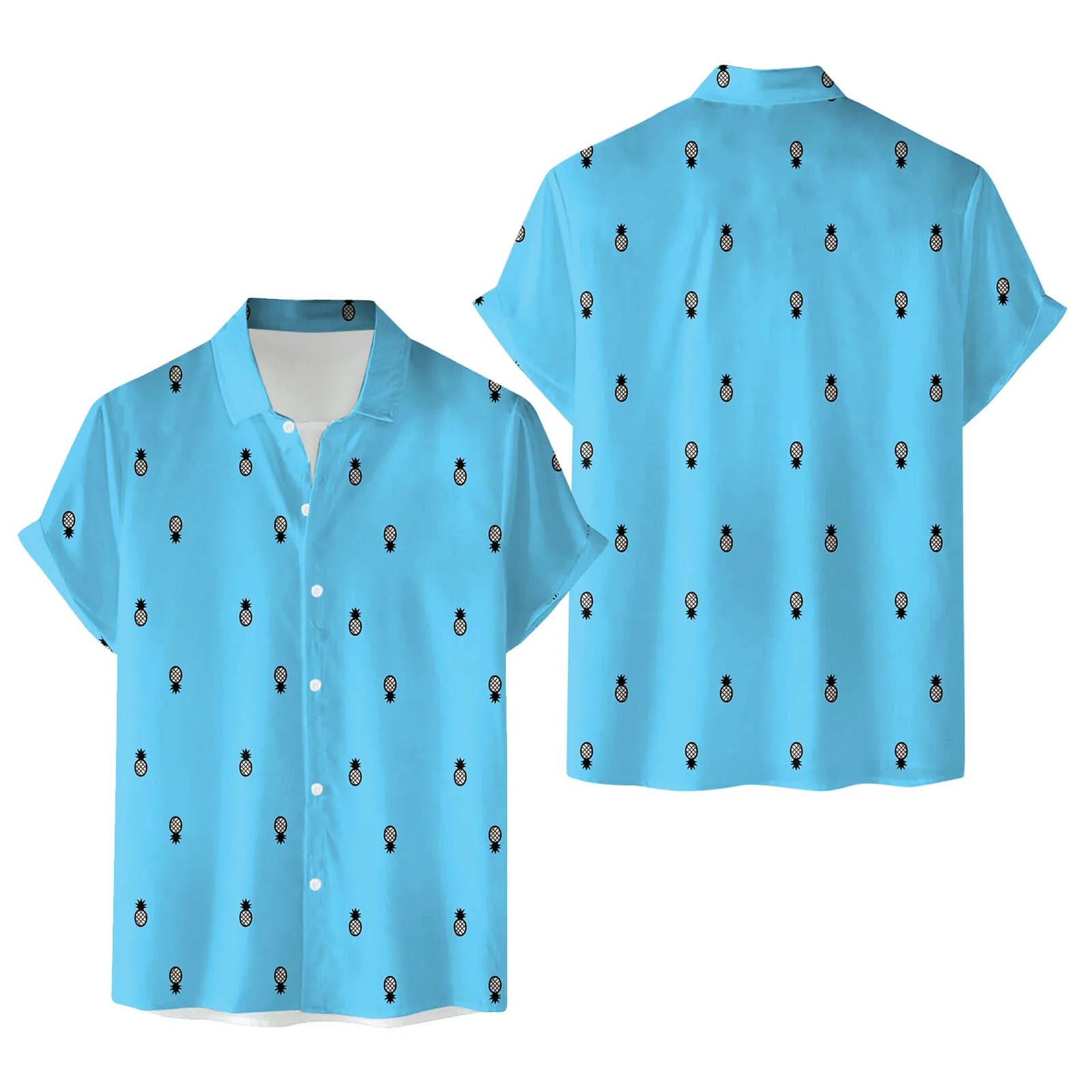 

Men Short Sleeve Spring Summer Casual Printed Shirts Fashion Top Blouse Shirts Mens Long Sleeve T Shirts Pack