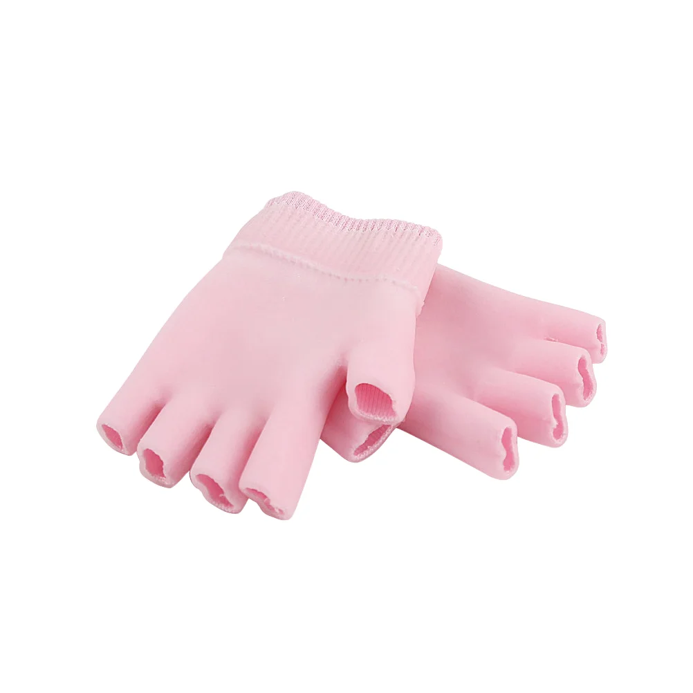 

Gloves Moisturizing Handspa Mitten Manicure Overnight Glove， Glove Fingerless Hydrating Cotton Treatment Softening Beauty Dry