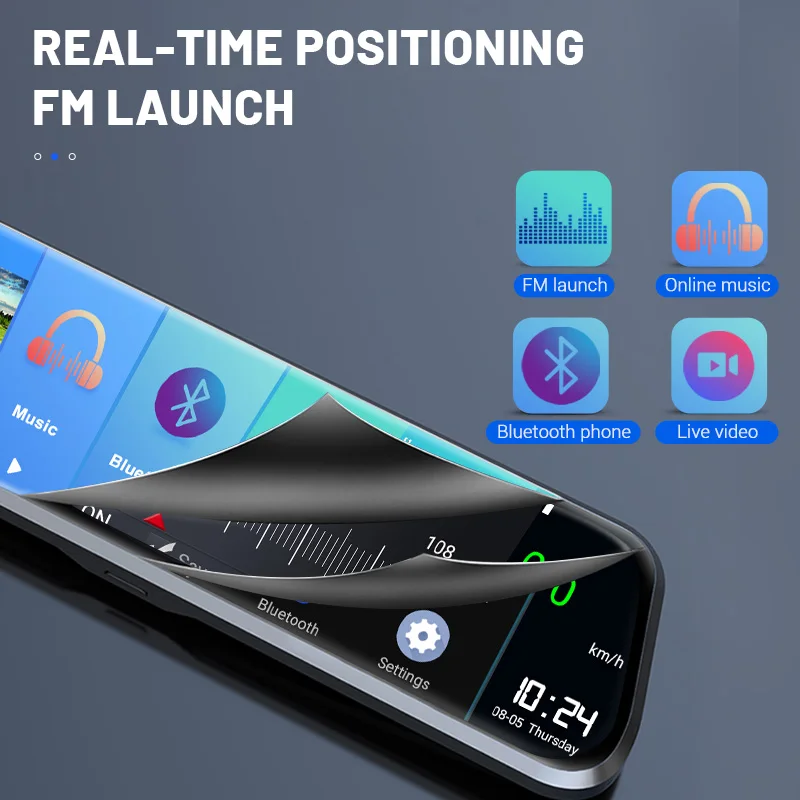 Автомобильный видеорегистратор A980s 4G 10 дюймов Android 8 1 зеркало заднего вида FHD 1080P