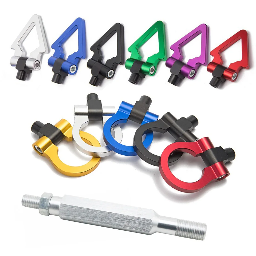 

Circular Car Sport Model Car Auto Tow Trailer Hooks Ring Eye Towing Front Rear Aluminum For Subaru BRZ 86