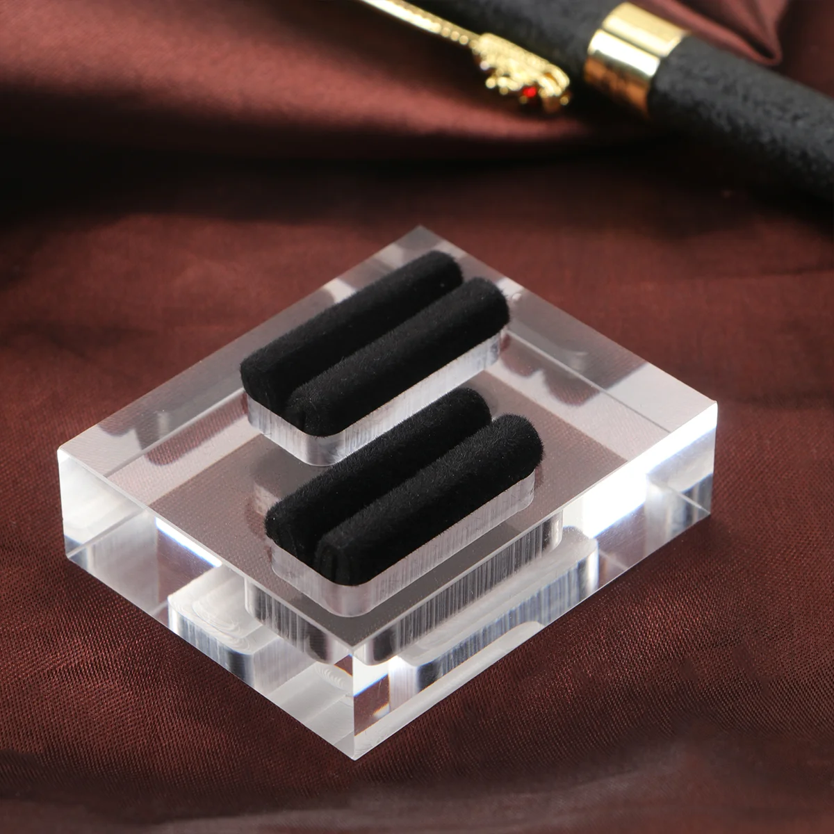 

Ring Display Jewelry Storage Clear Stand Holder Trays Earrings Showcase Box Acrylic Boxes Organizer Bracket Organizers Rack