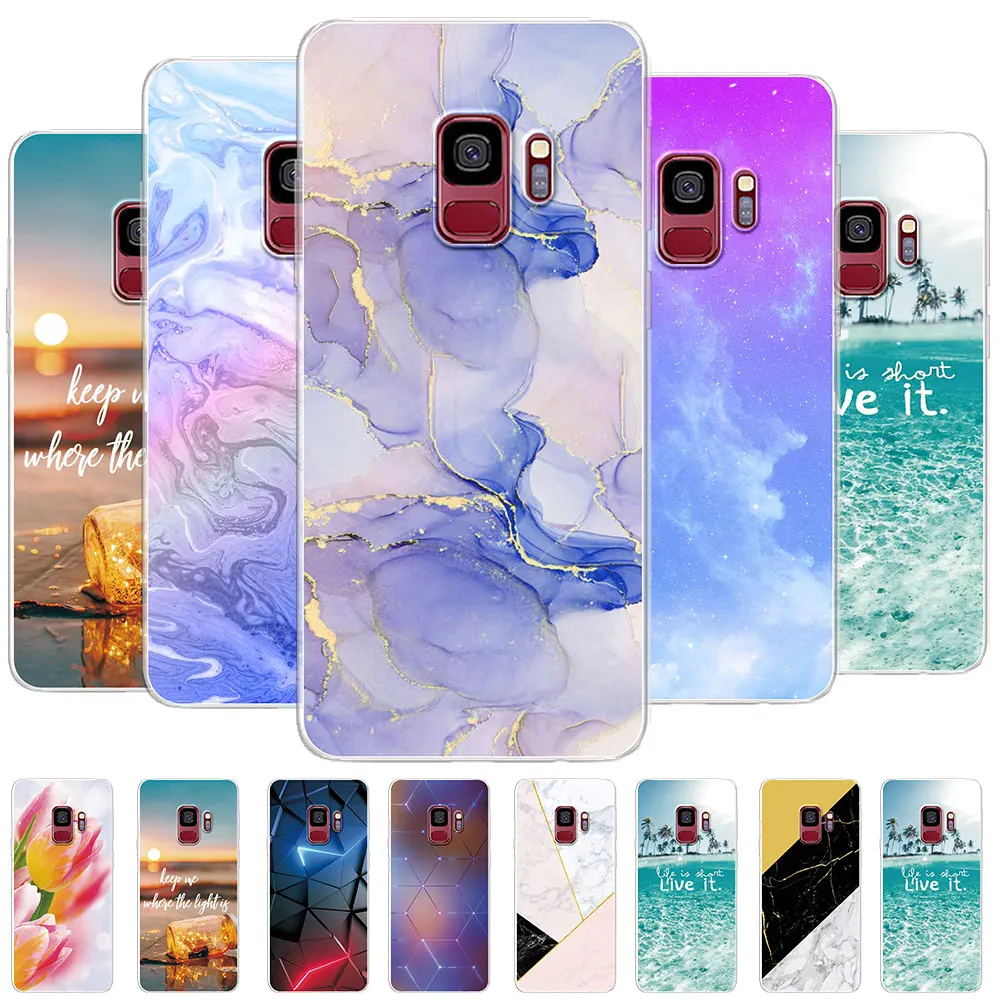 Чехол для Samsung S9, чехол для Galaxy S9 Plus, Силиконовый мягкий прозрачный чехол из ТПУ для телефона Samsung Galaxy S9, чехол для SamsungS9 Plus, чехол-бампер