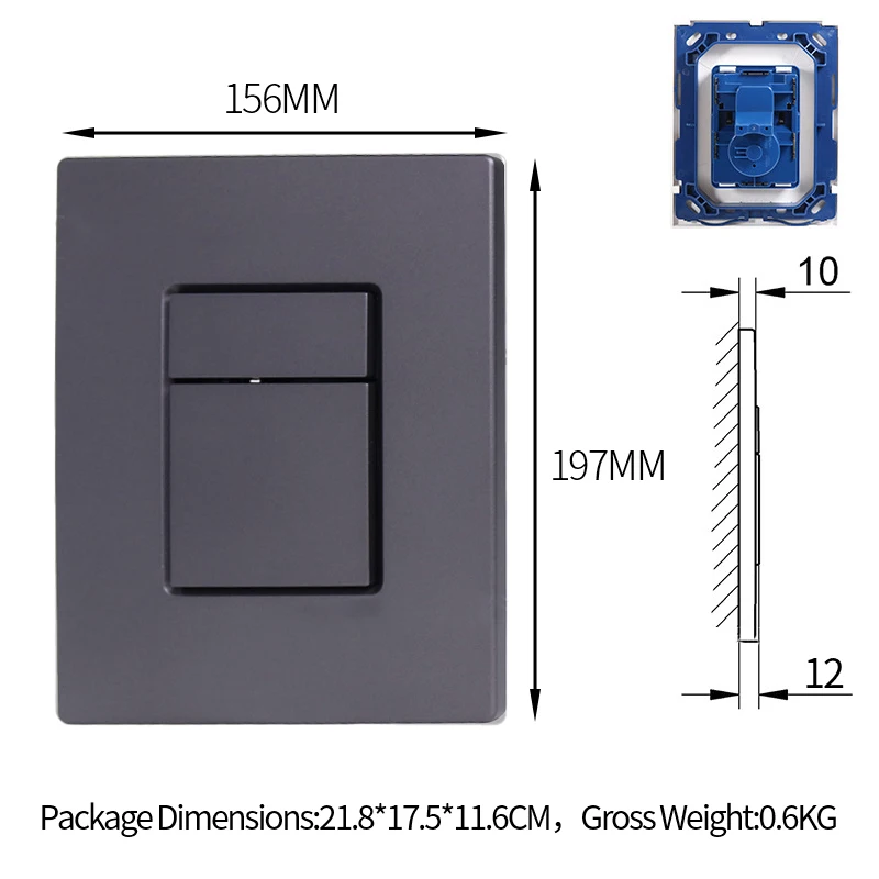 

Двойная кнопка слива для унитаза Grohe SKATE COSMOPOLITAN