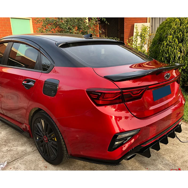 Спойлер из углеродного волокна FRP Автомобильный задний багажник тип R аксессуары