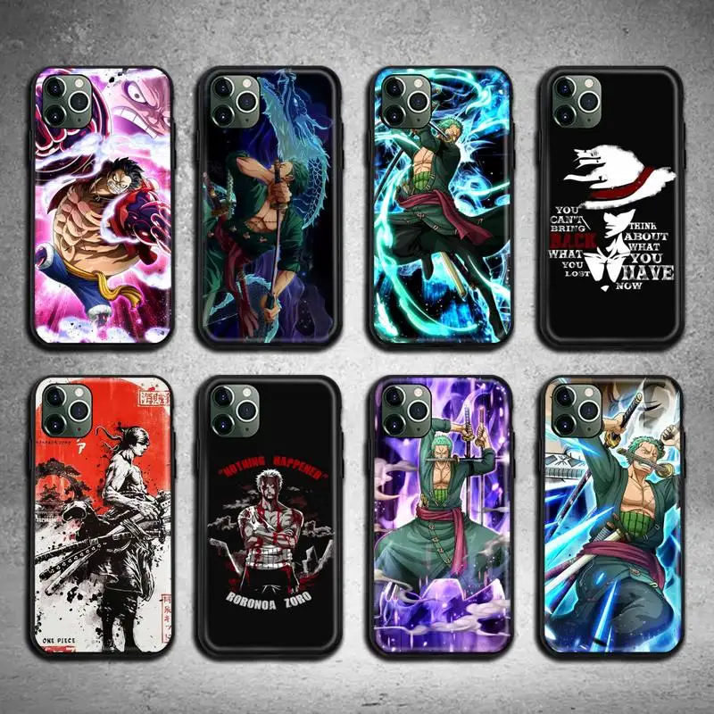 

Japan Anime one piece luffy Roronoa Zoro Phone Case For iphone 13 12 11 Pro Max Mini XS Max 8 7 6 6S Plus X 5S SE 2020 XR cover