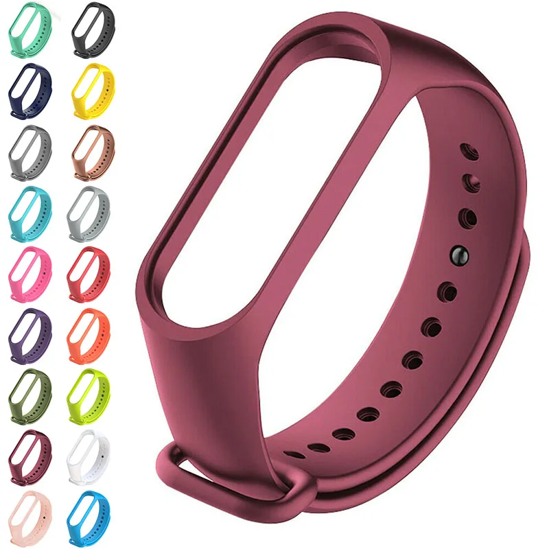 

High Quality Watch Strap For Xiaomi Mi Band 4 3 Wristband Silicone Bracelet Wrist Straps MiBand 3 4 Smartwatch Accessories