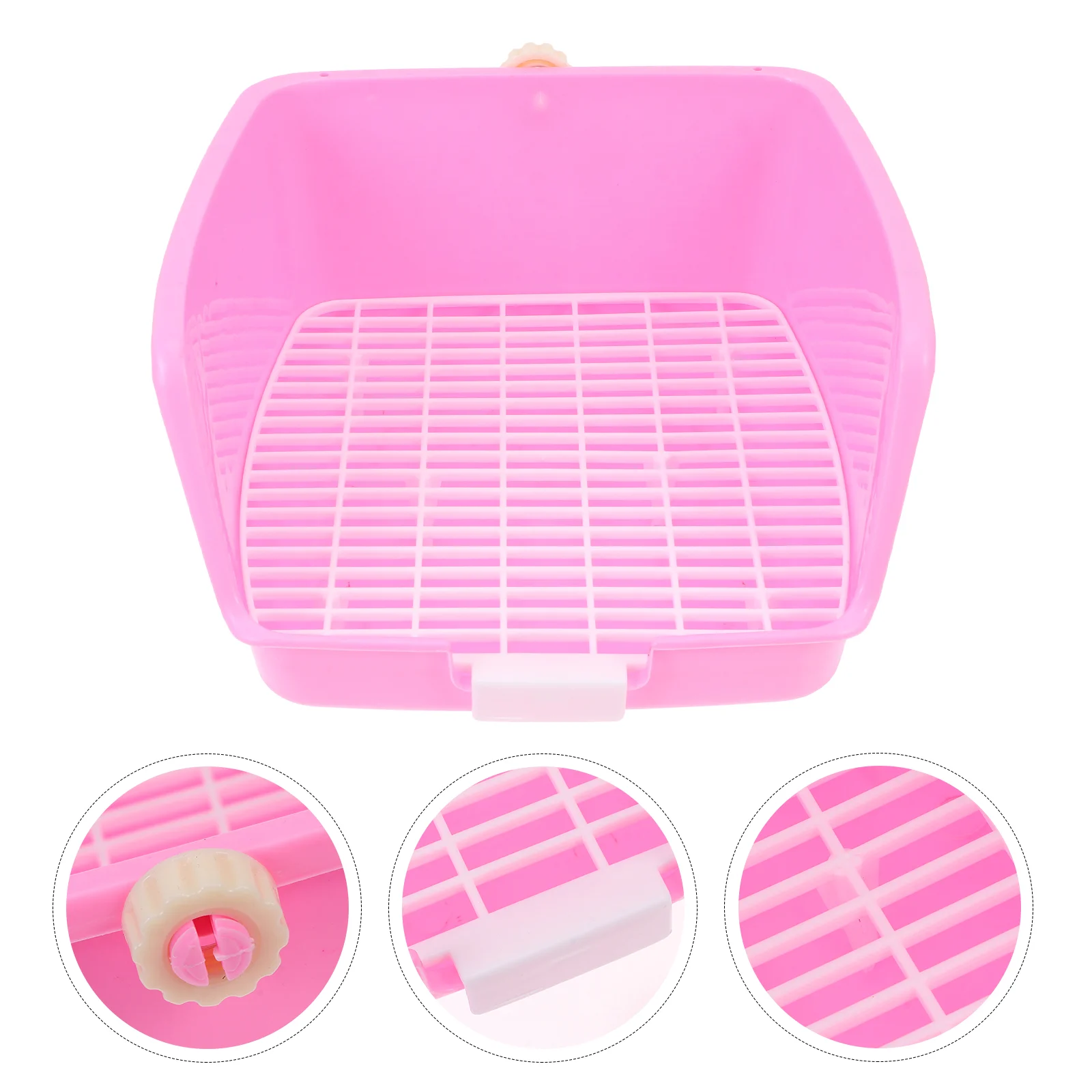 

Rabbit Toilet Litter Box Potty Pet Tray Guinea Bunny Large Corner Pan Cage Trainer Hedgehog Chinchilla Animal Training Extra