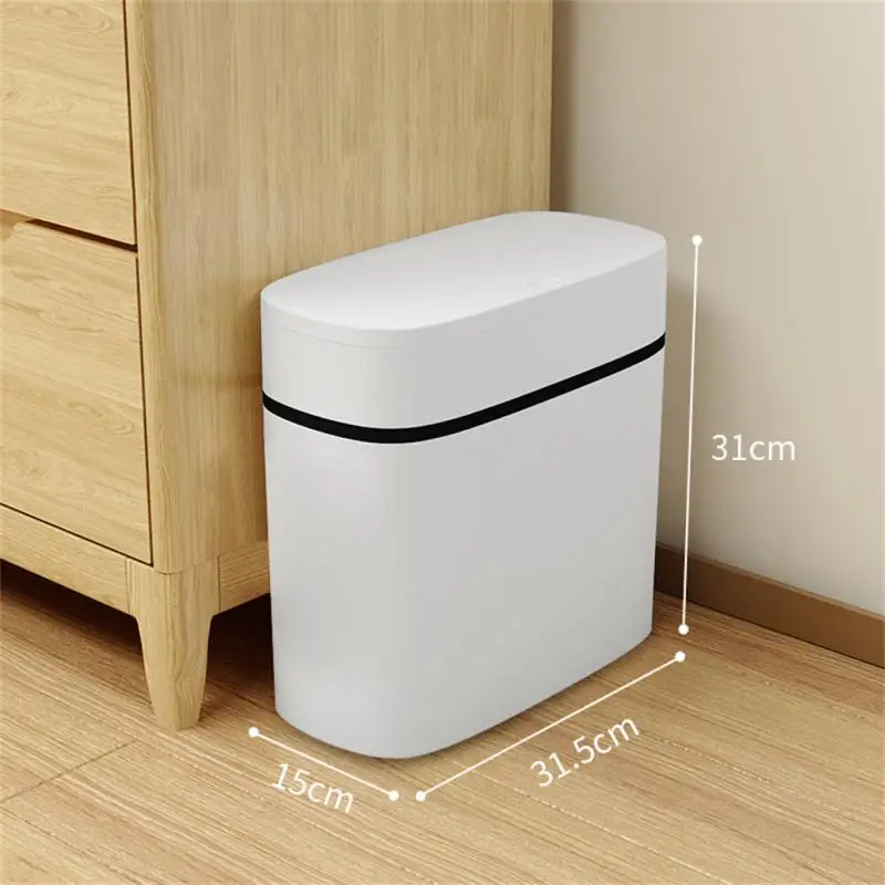 

Bathroom Waste Bins Press-Type Trash Can Household Waterproof Dustbin Storage Box Kitchen Garbage Bins Paper Basket