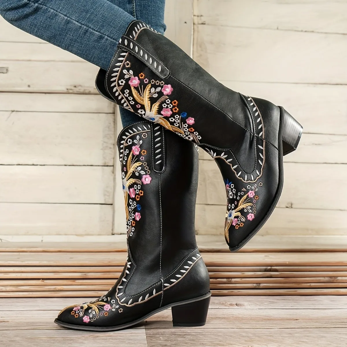 Pointy Boot Women Shoes Autumn Luxury Designer Winter Footwear Boots-Women Rivets Pointe Ladies Fashion 2024 Rubber Med Mid