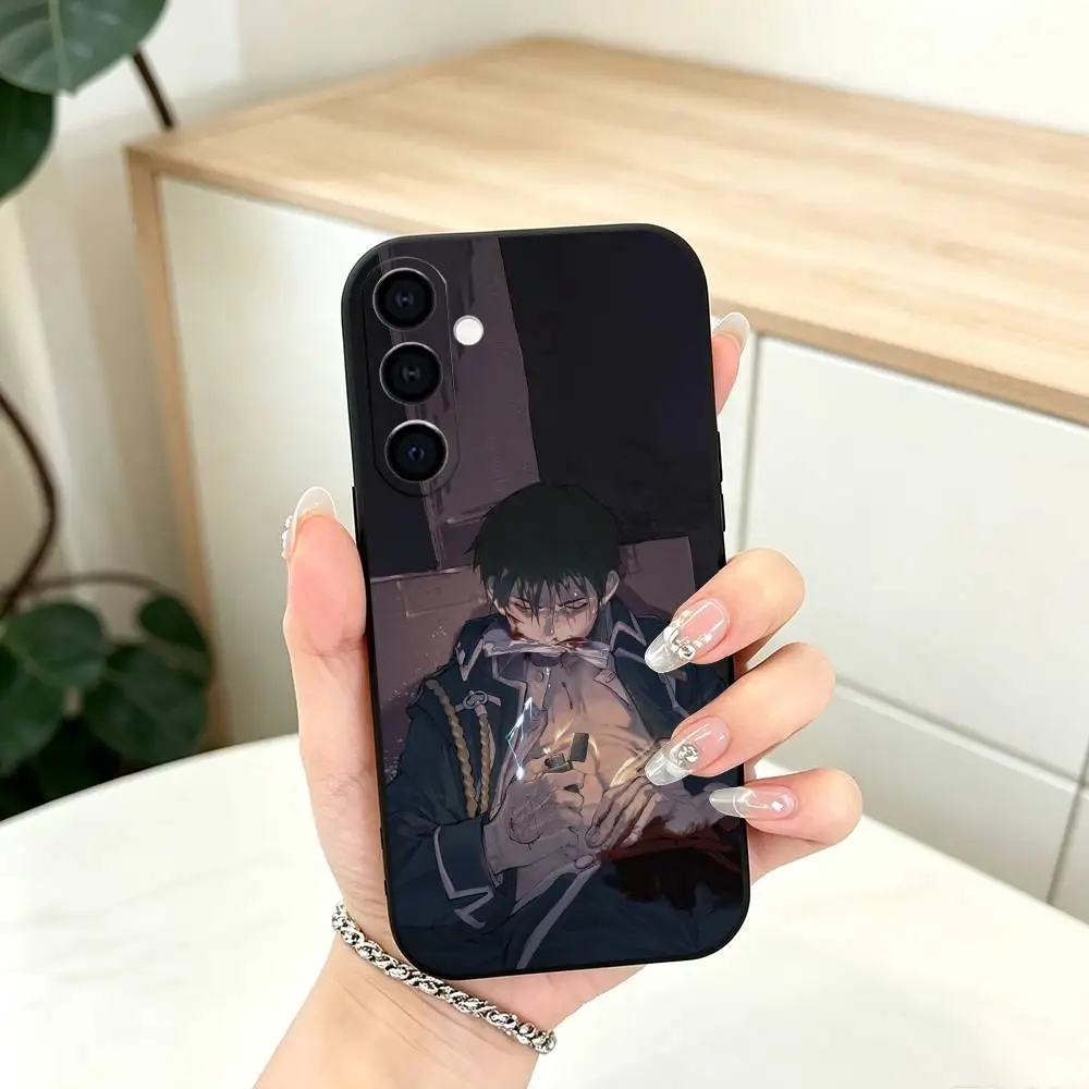 Чехол для телефона Fullmetal Alchemist Рой Мустанг, черный, силиконовый, мягкий, для Samsung Galaxy A73, A72, A71, A70, A53, A52, A51 (art.: 3920dcf5debec) - 3920dcf5debec