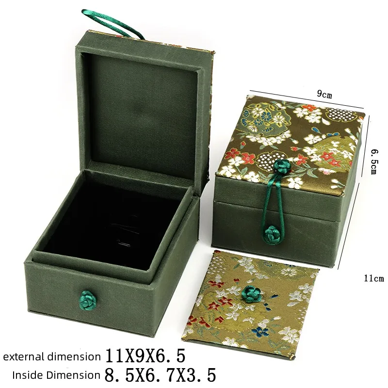 Подарочная коробка с подвеской в виде цветов роскошные китайские шелковые