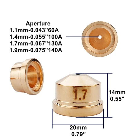 10 шт. A101 P101 LT101 LTM101-A P141 A141 LT141 LTM141-A HF плазменный резак, расходные материалы, детали, наконечник сопла PD0101