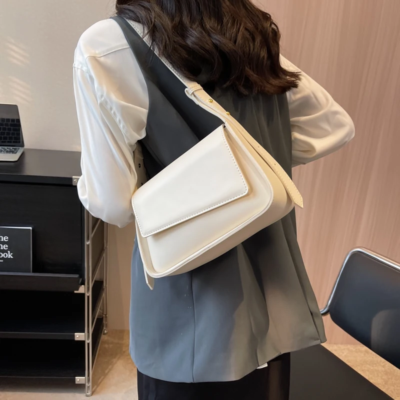 JinMantang PU Leather Women's Designer Crossbody Bag 2023 Summer Female Simple Solid Color Lady Handbags and Purses Green