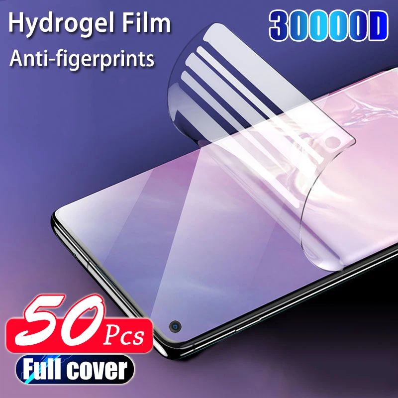 

50Pcs Full Cover Hydrogel Film on The Screen Protector for OPPO Find X2 X2Pro Reno 3Pro 4Pro 5Pro 5ProPlus 6Pro Find X3 X3Pro
