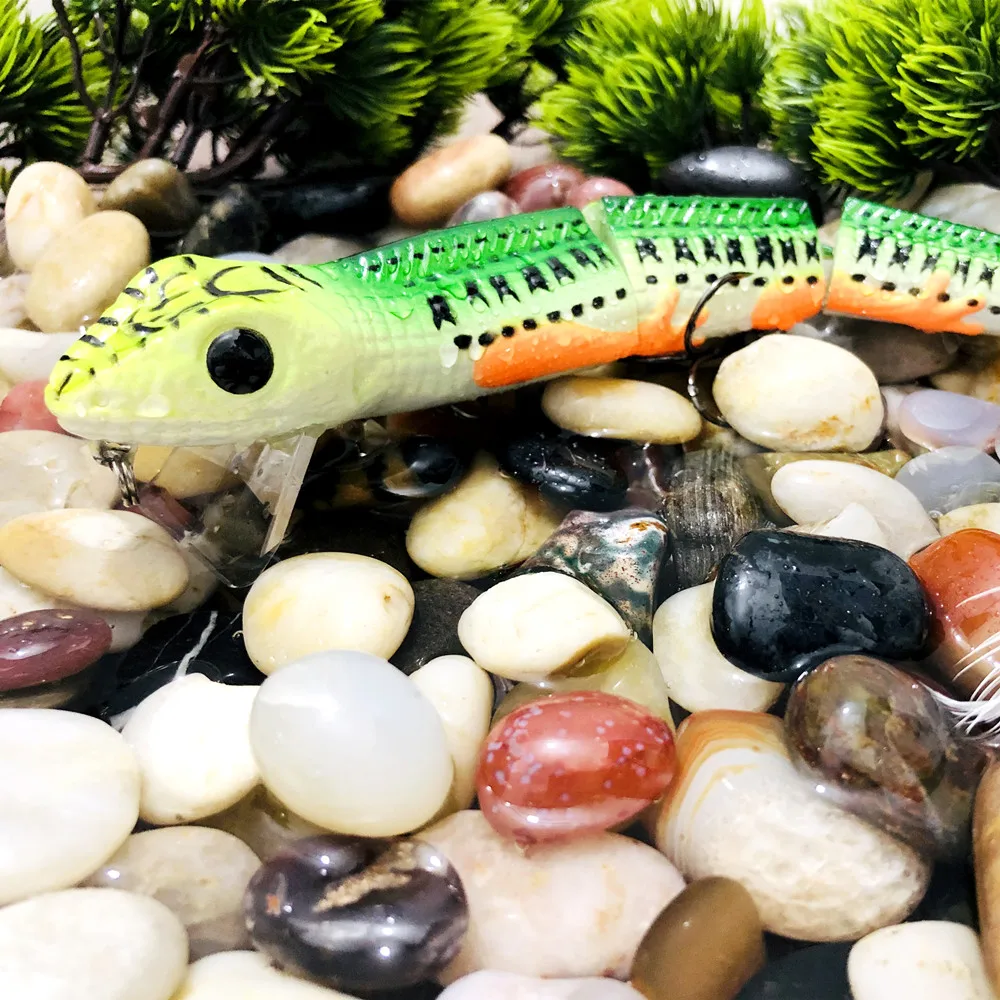 

New 22cm 59g Floating Wobblers Fishing Lures Jointed Crankbait Swimbait 4 Segment Hard Artificial Bait For Fishing Tackle Lure