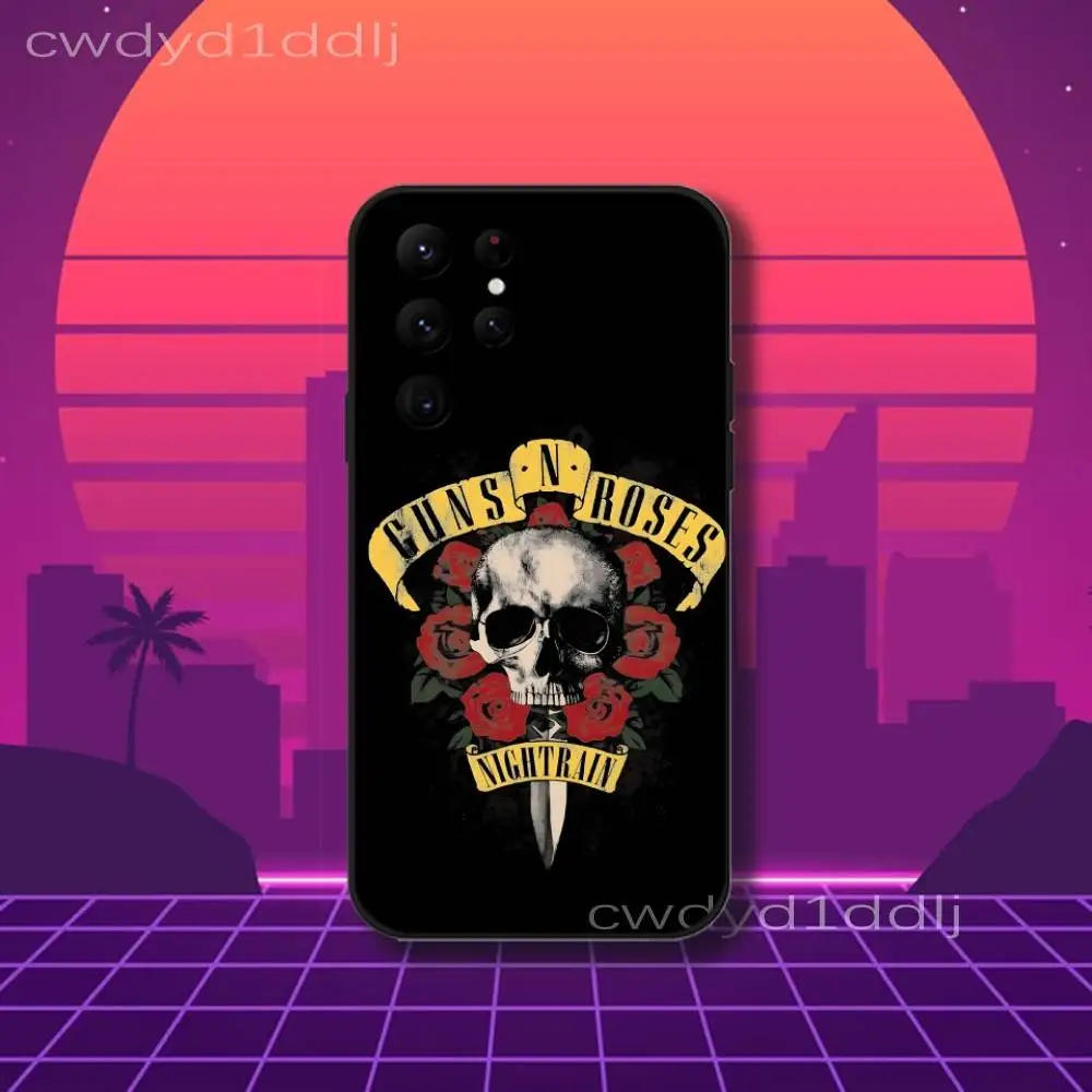 Фото Чехол для телефона G-Guns N R-Roses Band для Samsung S10, S21, FE, S21, S26, S25, S24, S23, Ultra, S9, S22, Plus, черный чехол-накладка №3