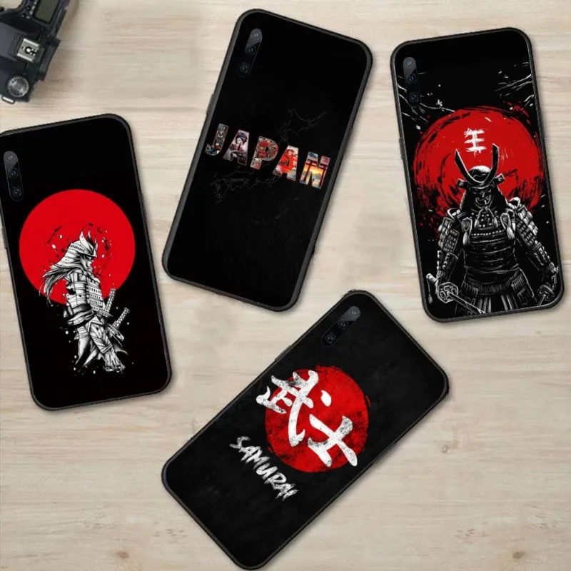 

Японский чехол для телефона Bushido Samurai для Huawei P50 P40 P30 Pro Lite P Smart 2021 2019 Magic 3, черный мягкий чехол для телефона