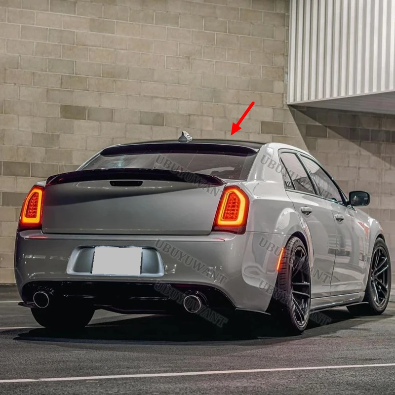 Фото Для Chrysler 300 300c 2011-2018 Высокое качество ABS пластик заднее крыло крыша задняя коробка украшенный спойлер №3