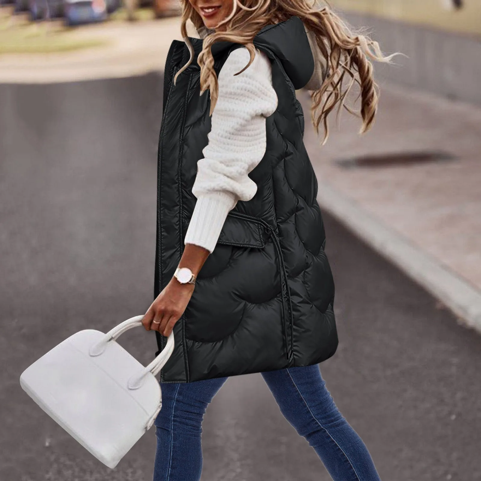 

Женский жилет корейской версии, осенне-зимний новый пуховой жилет из хлопка, яркий теплый жилет для девушек, студенческий Свободный жилет, куртка, пальто