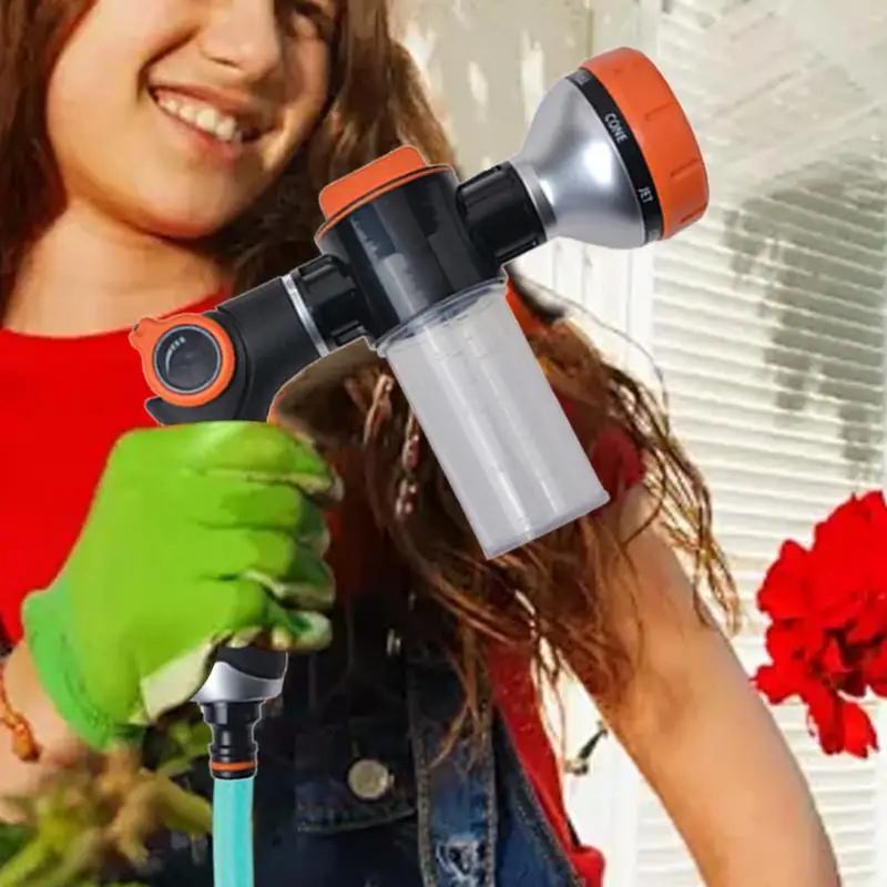 Насадка-распылитель для шланга 8 режимов насадка распыления воды душа домашних