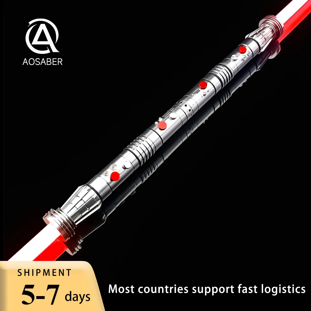 

D-Maul 2pcs Double Lightsaber Removable Blade Heavy Metal Hilt Blaster Dueling Laser Sword Cosplay Replica