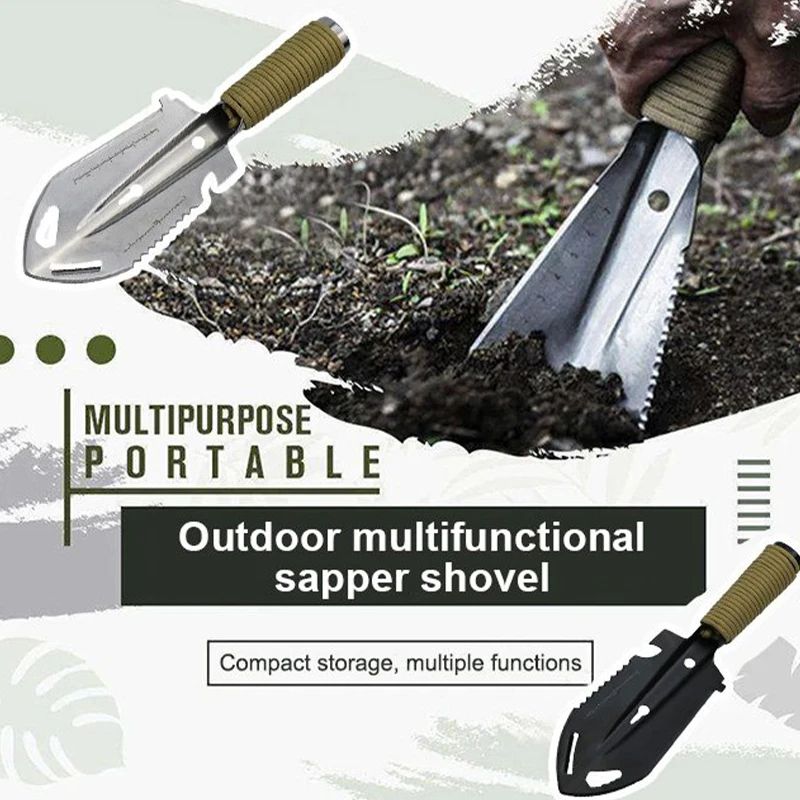 

Multifunctional Shovel Outdoor Stainless Steel Engineering Camping Survival Tool Small Hand Shovel Survival Emergency Tools