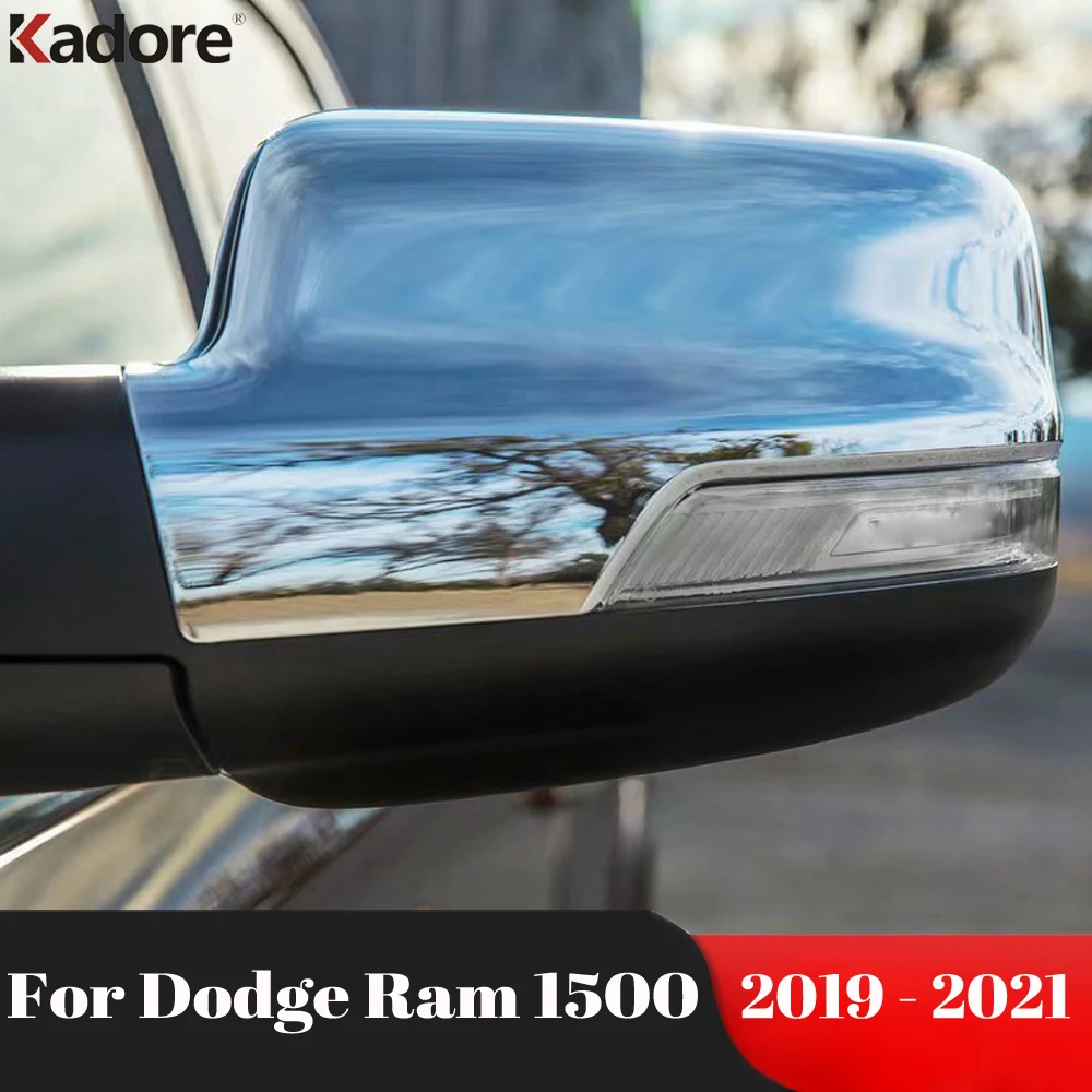 

Накладка на боковое зеркало для Dodge Ram 1500 2019 2020 2021, хромированные накладки на автомобильные зеркала заднего вида из АБС-пластика, накладки на молдинг, внешние аксессуары