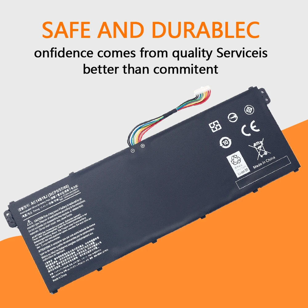 Аккумулятор для ноутбука AC14B18J AC14B13J Acer Aspire E3-111 E3-112 E3-112M MS2394 ES1-531 EX2519 N15Q3 N15W4 11 4 V