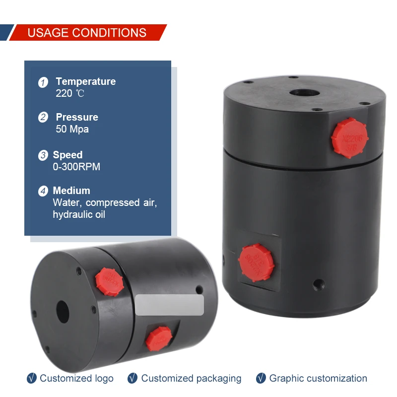 2-ходовой Поворотный шарнир гидравлическое масло многоходовой соединение