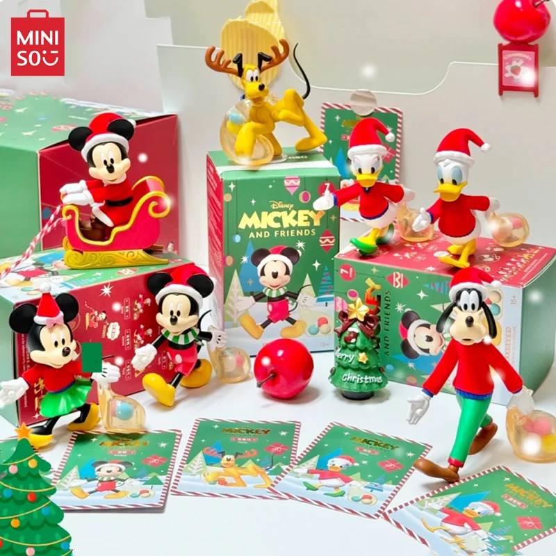 MINISO слепая коробка Disney Рождественская рука в руке серия модель анимация